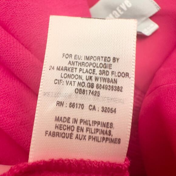 ANTHROPOLOGIE MAEVE Bright Pink Waist Tie Strapless Jumpsuit Romper – Size 6 - Picture 14 of 15